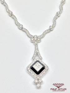 18ct White Gold Diamond Necklace & Pendant