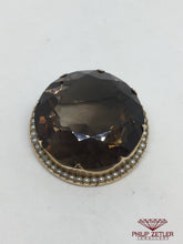 Afbeelding in Gallery-weergave laden, 9ct Smoaky Topaz and Seedpearl  Broach
