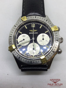Breitling Chronomatic Gold and Steel 3 Dials Unisex