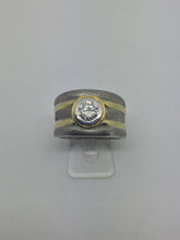 Load image into Gallery viewer, 18 ct Ladies Yellow &amp; White Gold Diamond Ring
