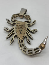 Load image into Gallery viewer, 9ct White &amp; Yellow Gold Scorpian Pendant
