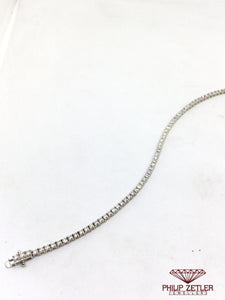 18ct White Gold Diamond Tennis Bracelet