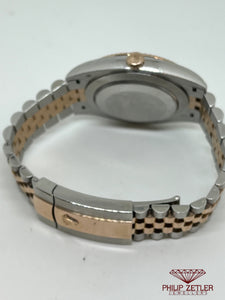 Rolex 18ct Rosegold & Steel 41 m Datejust Chocklate Brown Dial Serrated bezel