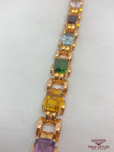 Charger l&#39;image dans la galerie, 18ct Semi Precious Multi Colour Gem Bracelet
