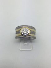 Load image into Gallery viewer, 18 ct Ladies Yellow &amp; White Gold Diamond Ring
