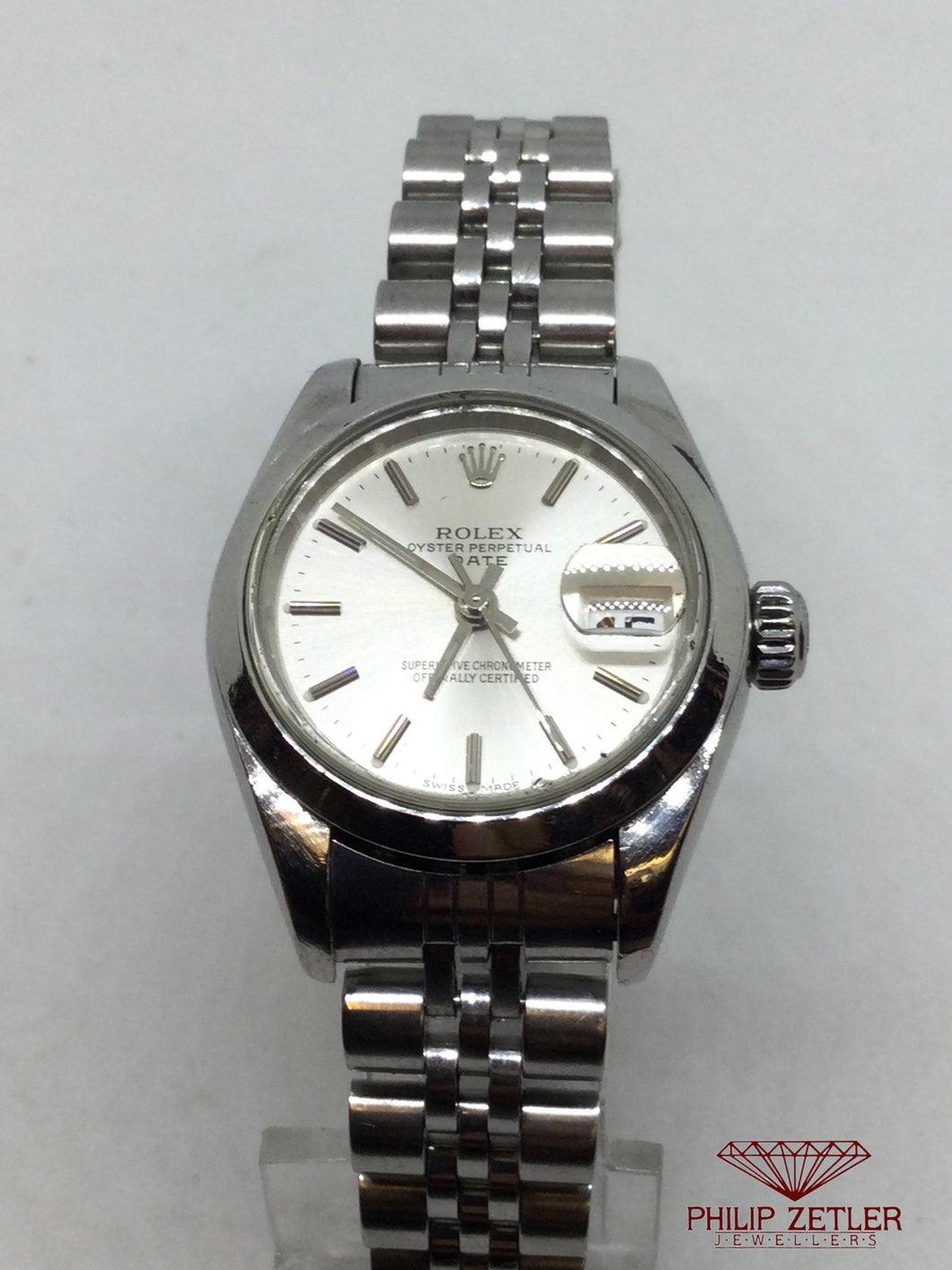 Rolex Ladies Stainless Fluted Bezel