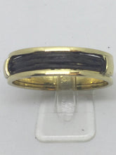 Charger l&#39;image dans la galerie, 18ct Gold &amp; Elephant Hair Unisex Dress Ring
