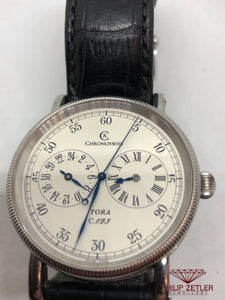 Chronoswiss Steel Watch Tora 4Omm On Crocodial Strap.