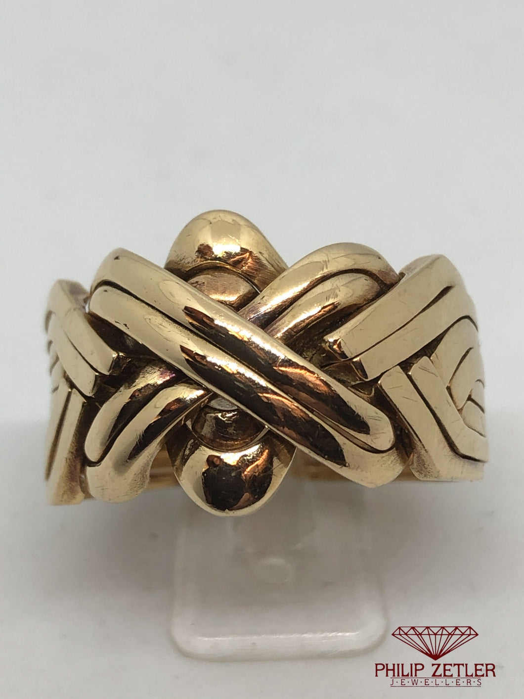 18 ct Gents Turkish Puzzle Ring