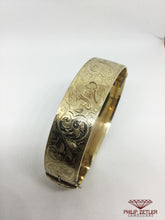Load image into Gallery viewer, Engraved Gold Bangle
