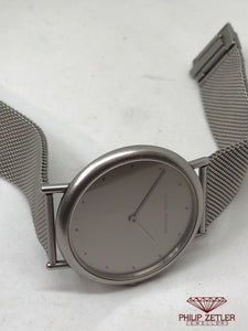 Georg Jensen Koppel Stainless Steel Dress Watch.