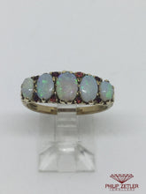 Load image into Gallery viewer, 9ct Antique 5 Opal Dress Ring
