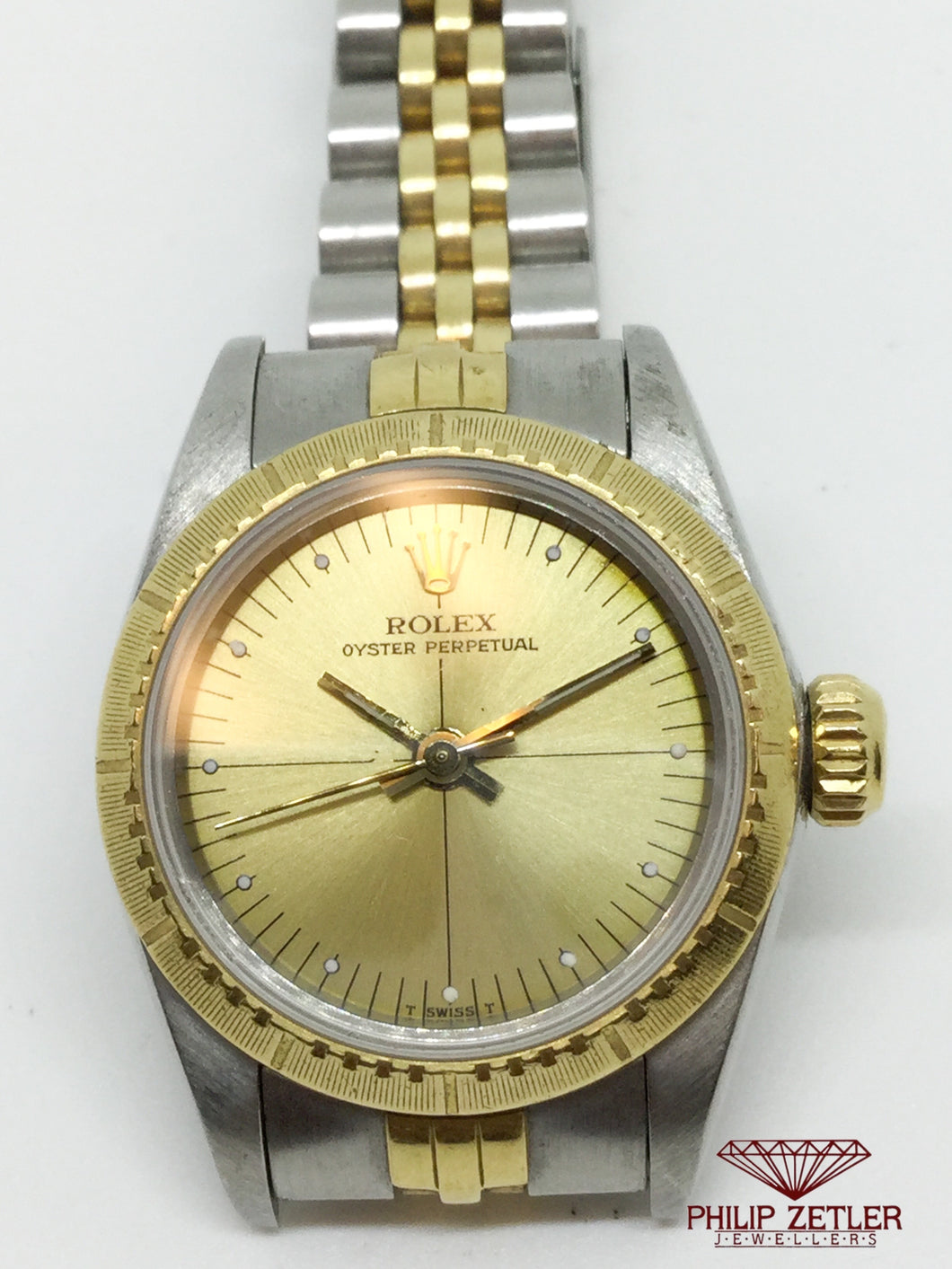 Rolex Ladies Gold & Steel Oyster Perpetual