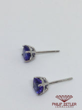 Load image into Gallery viewer, 18 ct Brilliant Cut Tanzanite Earrings
