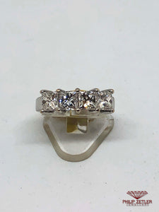 18ct White Gold Princess Cut Diamond Ring