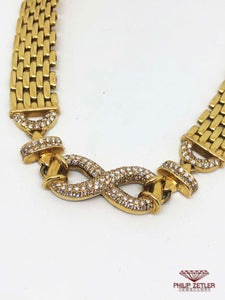 18ct Gold & Diamond Infinity Necklace