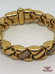 18ct Gold & Diamond Bracelet