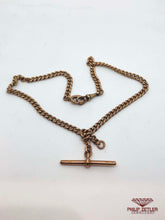 Load image into Gallery viewer, 9ct Rose Gold Fob Necklace and Pendant
