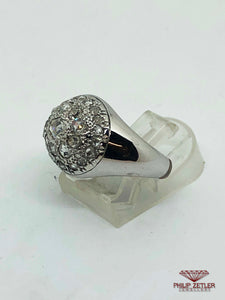18ct White Gold Antique Diamond Ring