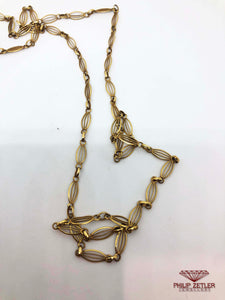 18ct Gold Long Guard Necklace