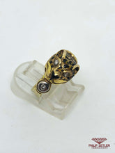 Load image into Gallery viewer, 9ct Diamond &amp; Gold Tiger Ring
