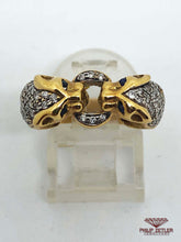 Afbeelding in Gallery-weergave laden, 18 ct Diamond Sapphire and Gold Tiger Ring
