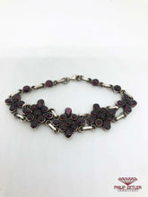 Load image into Gallery viewer, Garnet and Silver Bracelet
